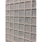     ORRO mosaic GLASS White Crush